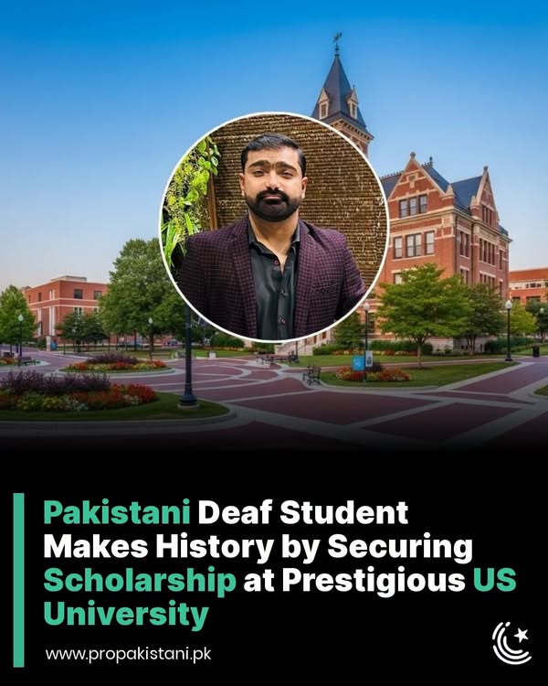 Muhammad Ahmed Khan makes history by securing a scholarship at Gallaudet University